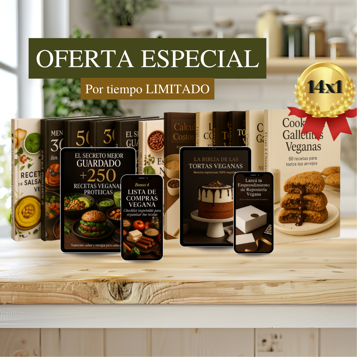 Combo Vegano Gourmet 14x1 + OFERTA ESPECIAL %OFF